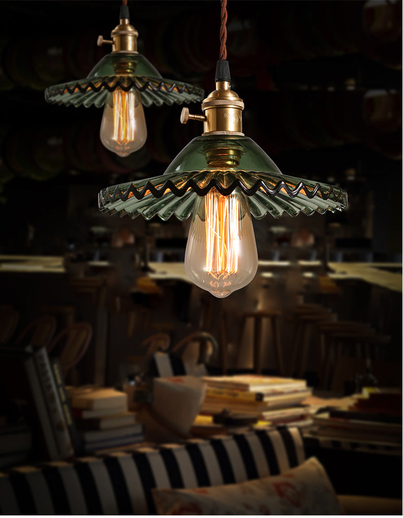 Mini Pleated Glass Pendant Lamp