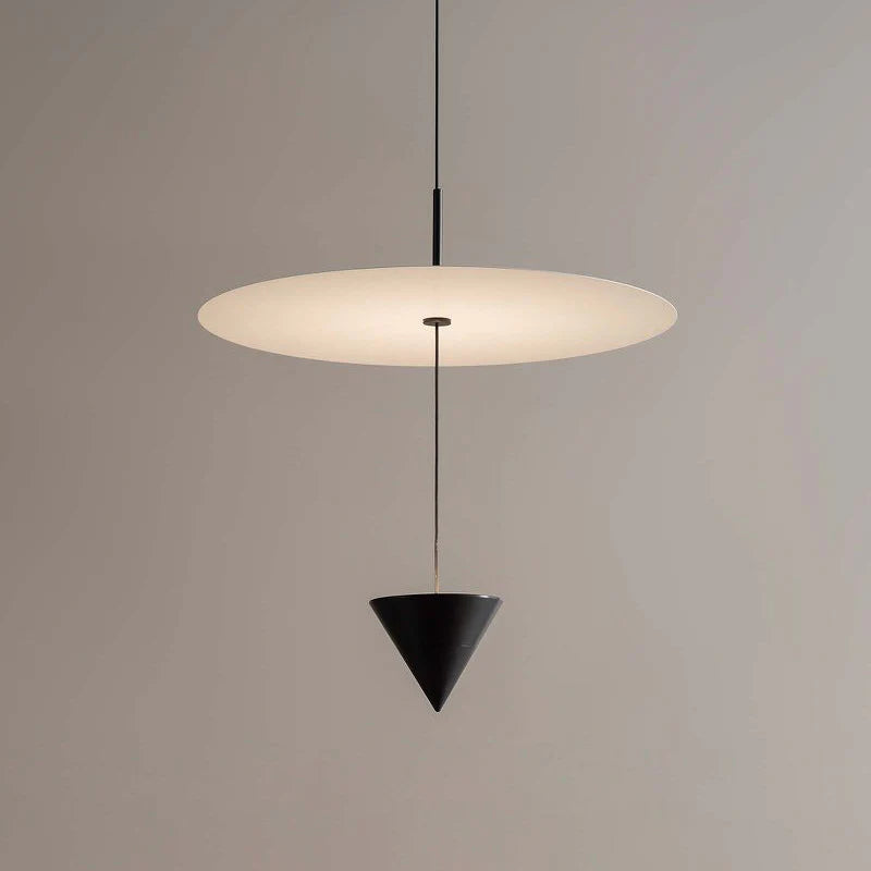 Minimalist Flying Saucer Chandelier