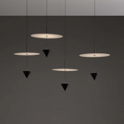 Minimalist Flying Saucer Chandelier