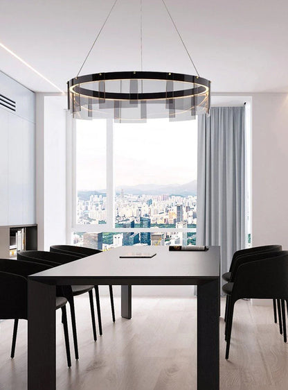 Minimalist Aperture Chandelier - Loonglight