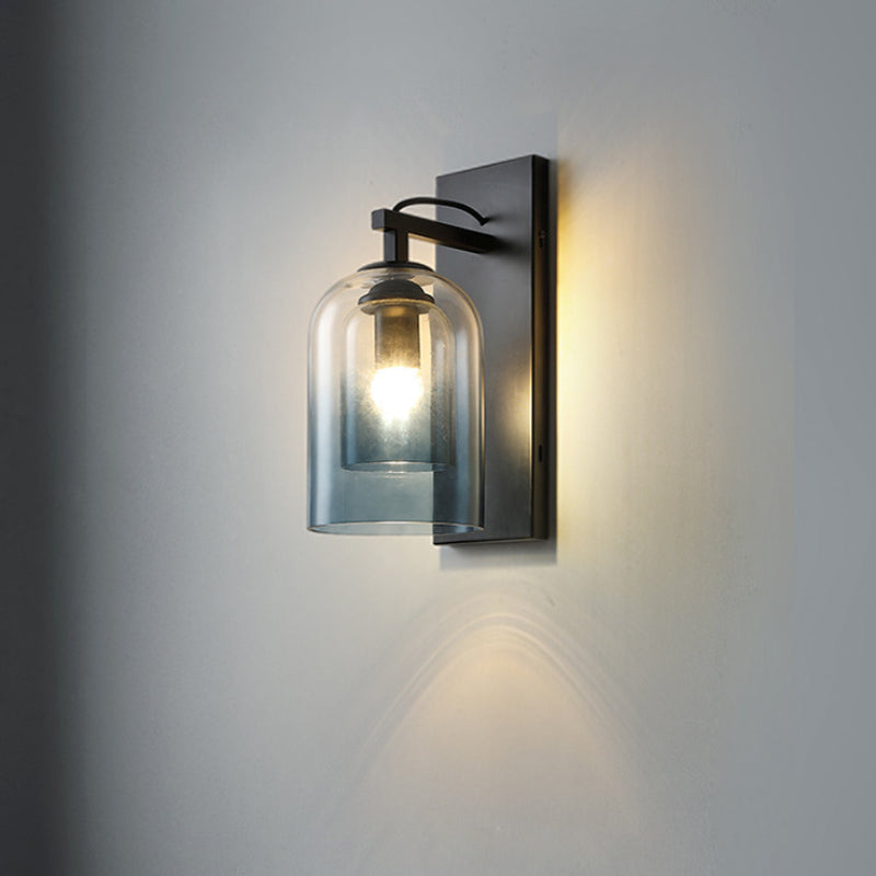Minimalist Double Glass Wall Lamp - Loonglight