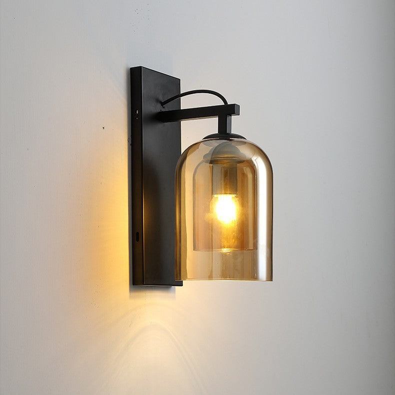 Minimalist Double Glass Wall Lamp - Loonglight