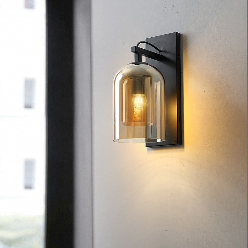 Minimalist Double Glass Wall Lamp - Loonglight