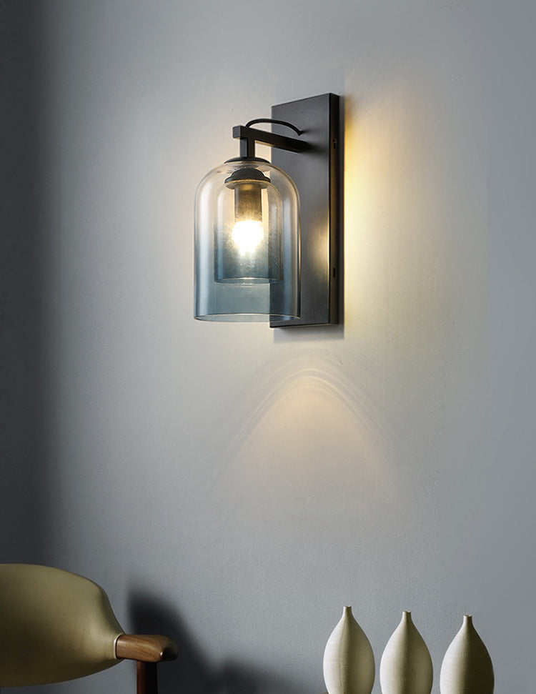 Minimalist Double Glass Wall Lamp - Loonglight