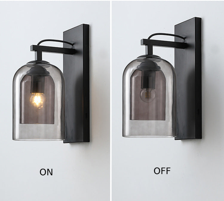 Minimalist Double Glass Wall Lamp - Loonglight