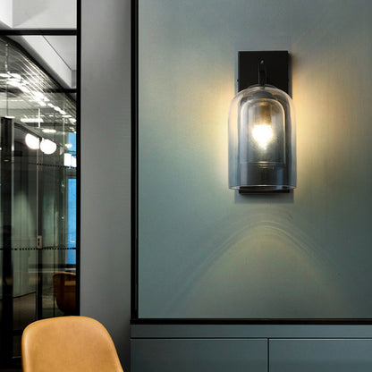 Minimalist Double Glass Wall Lamp - Loonglight