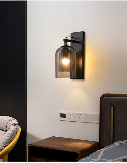 Minimalist Double Glass Wall Lamp - Loonglight