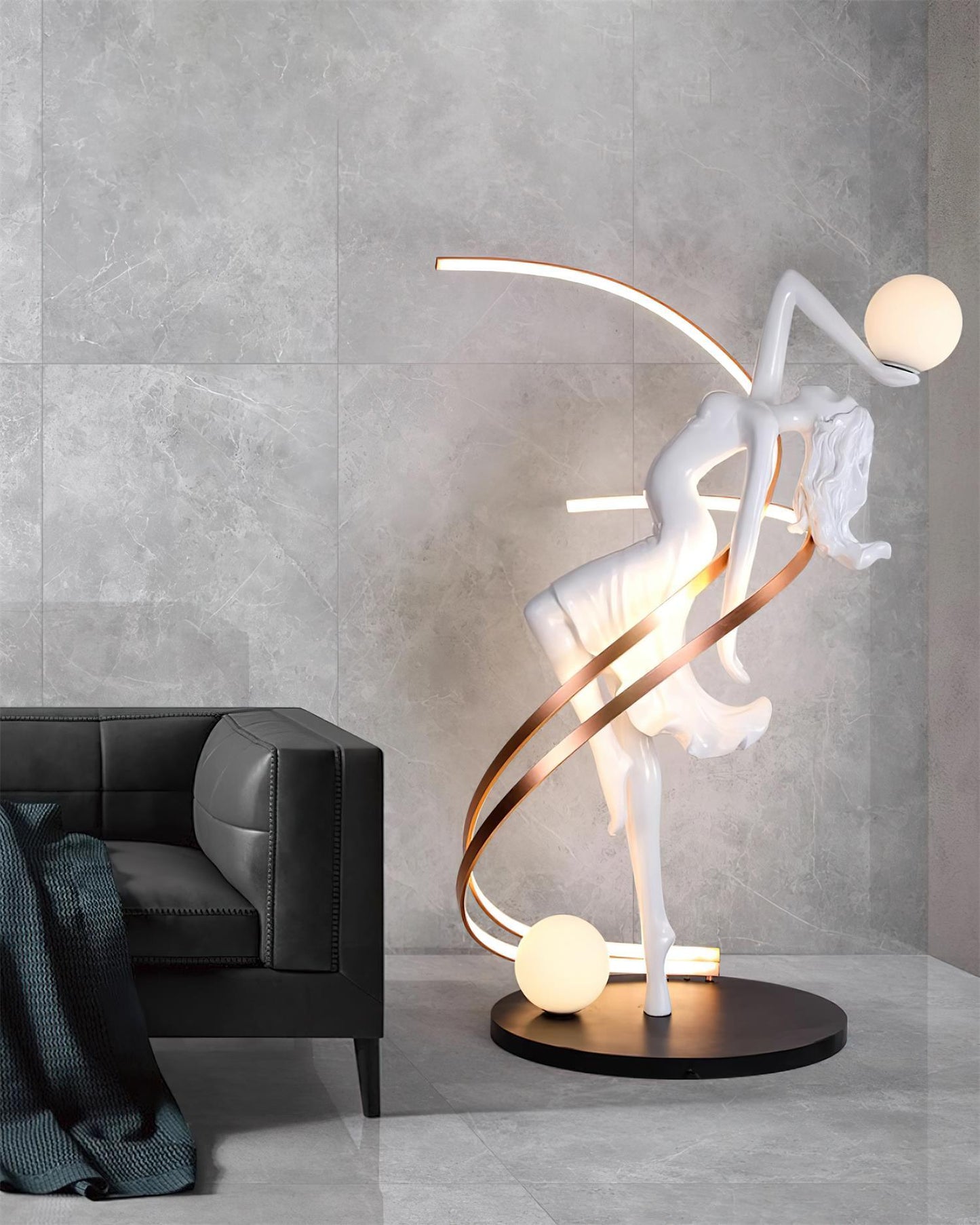 Misha Goddess Statue Floor Lamp - Loonglight