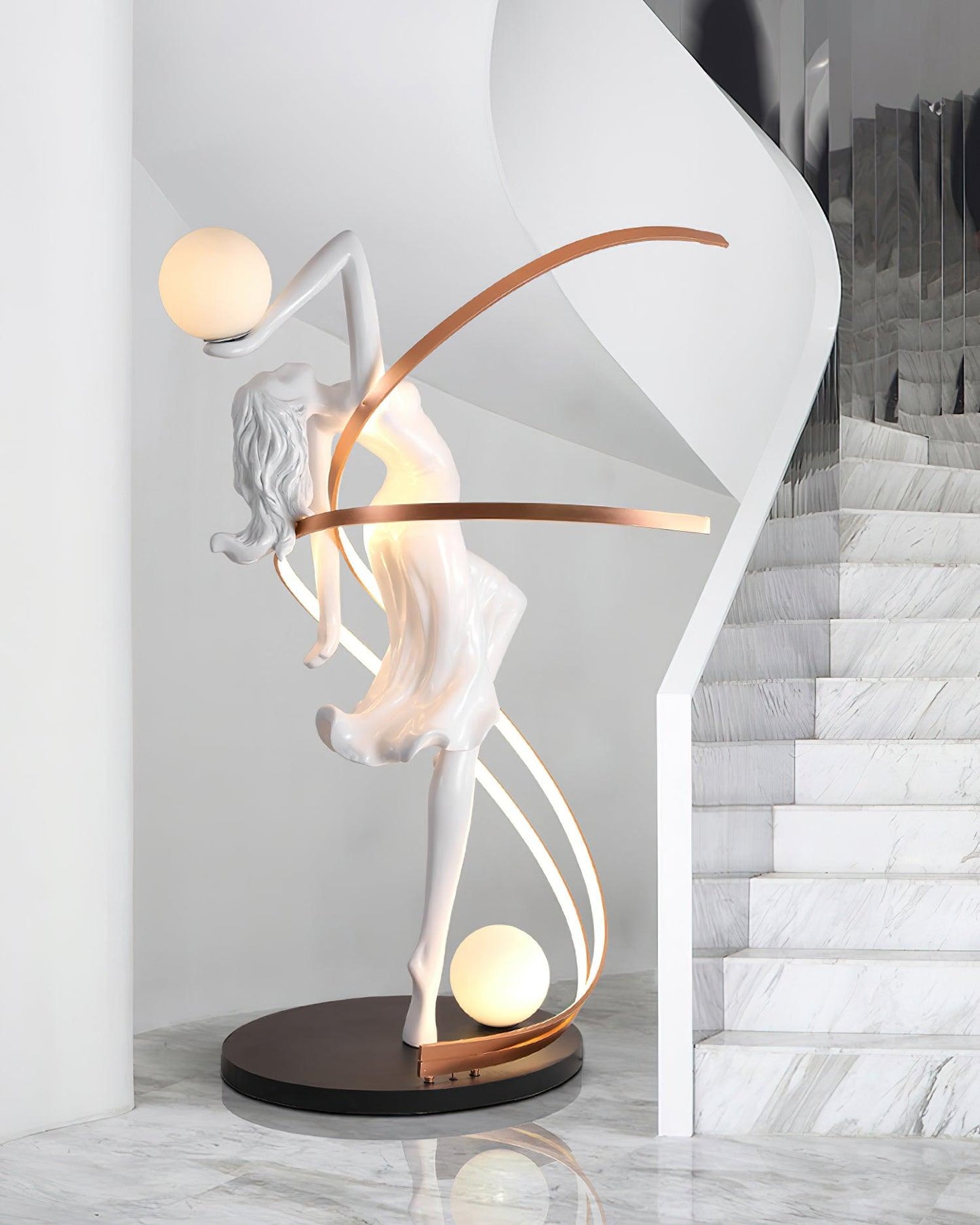 Misha Goddess Statue Floor Lamp - Loonglight