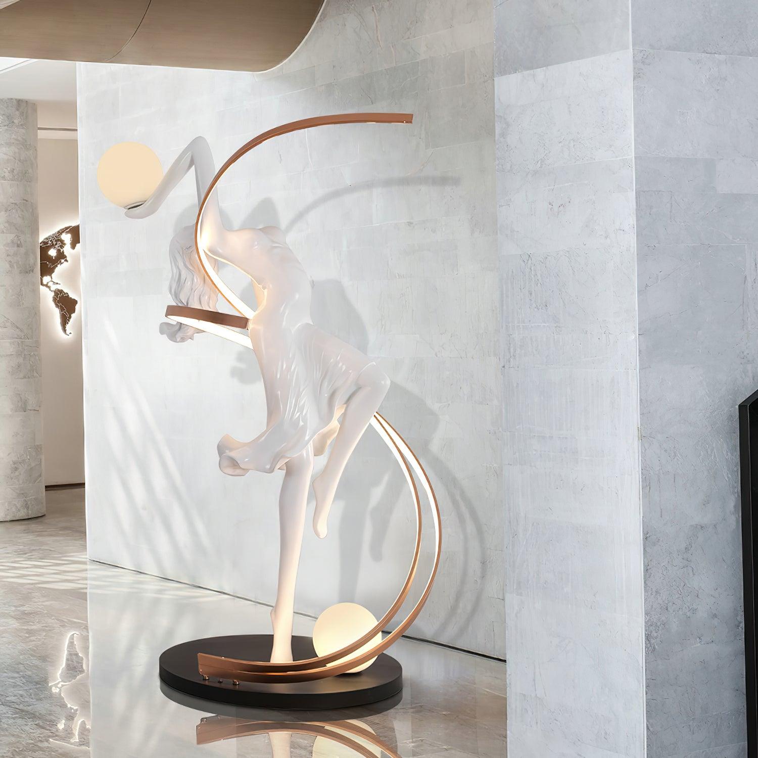 Misha Goddess Statue Floor Lamp - Loonglight