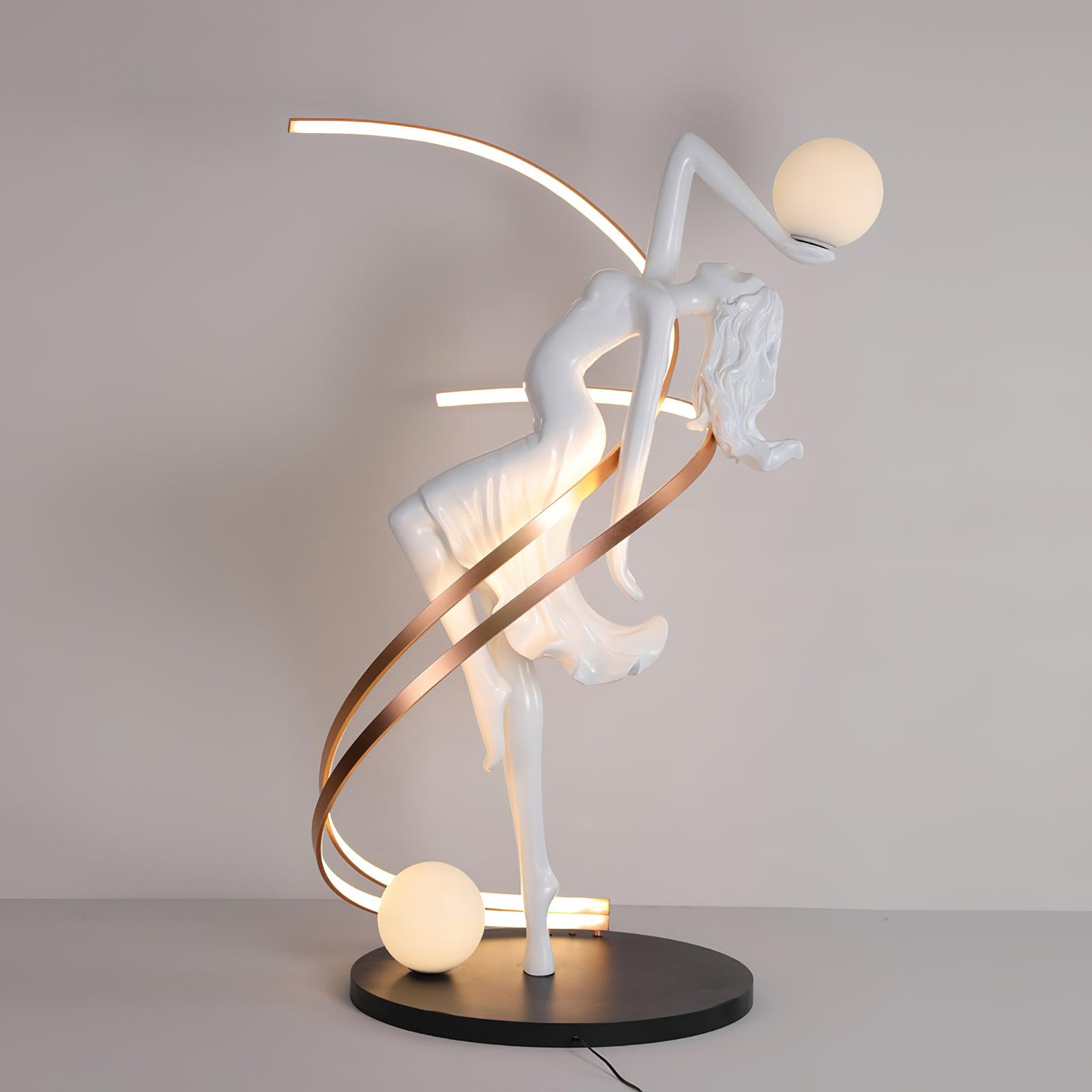 Misha Goddess Statue Floor Lamp - Loonglight