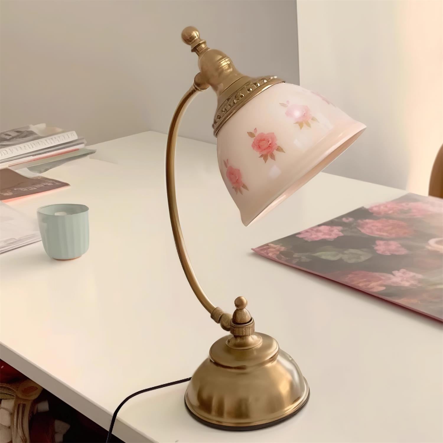 Mishya Floral Table Lamp - Loonglight