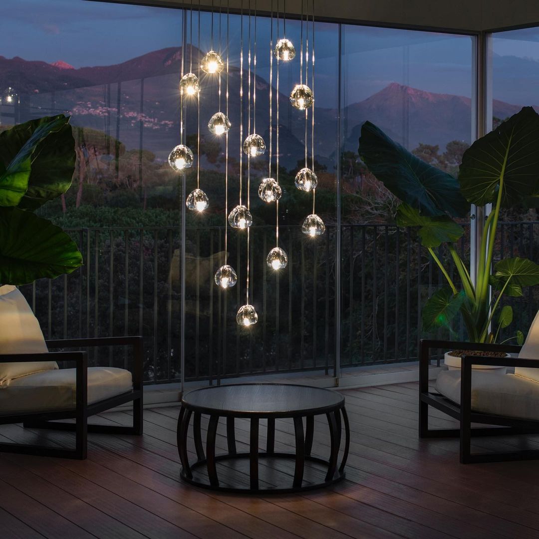 Cherry Crystal Pendant Light