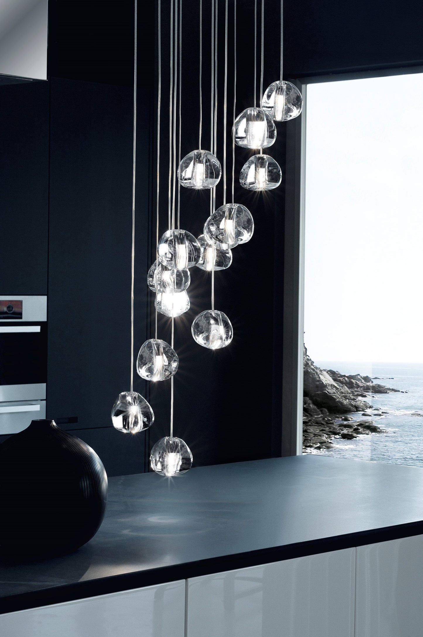 Cherry Crystal Pendant Light