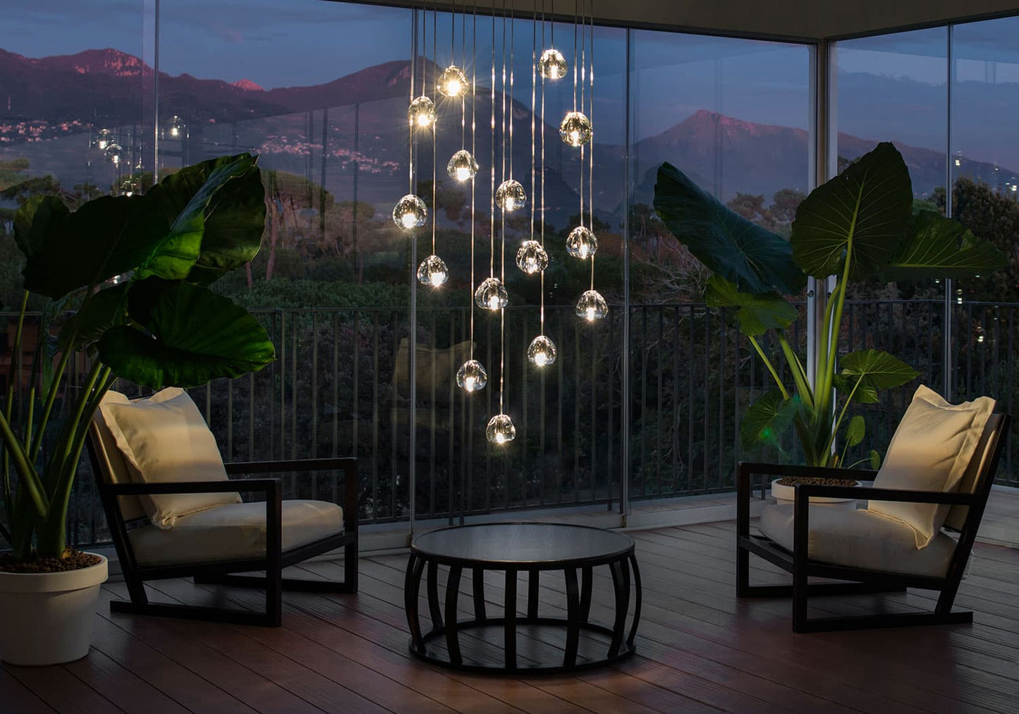 Cherry Crystal Pendant Light