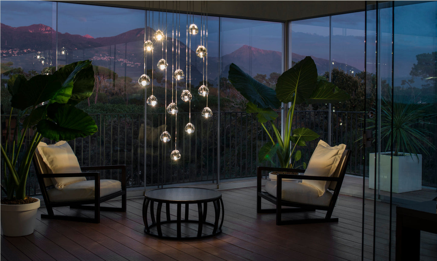 Cherry Crystal Pendant Light