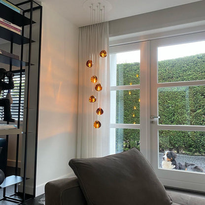 Cherry Crystal Pendant Light