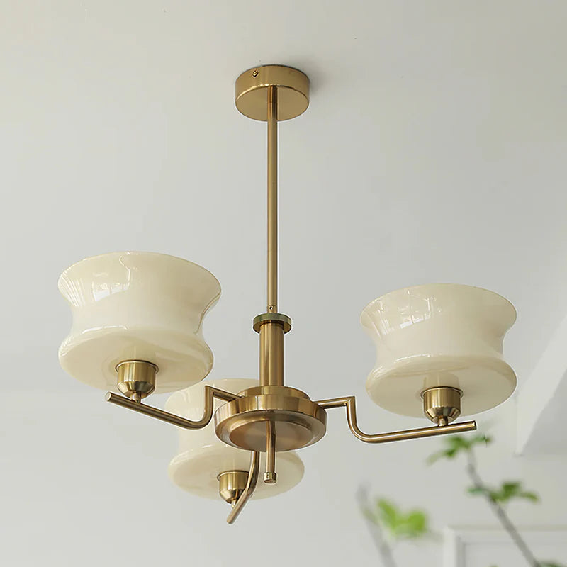 Modern Hourglass Glass Chandelier