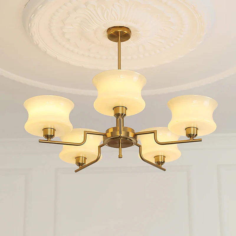 Modern Hourglass Glass Chandelier