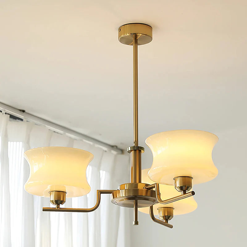 Modern Hourglass Glass Chandelier