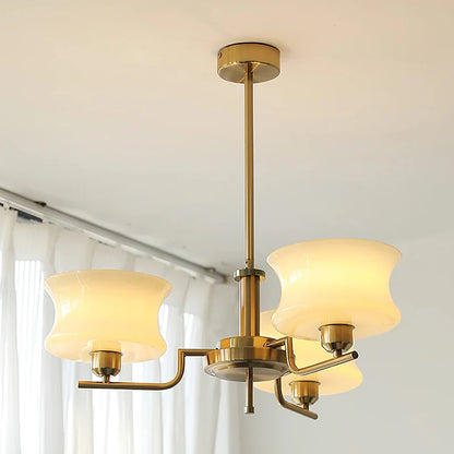 Modern Hourglass Glass Chandelier