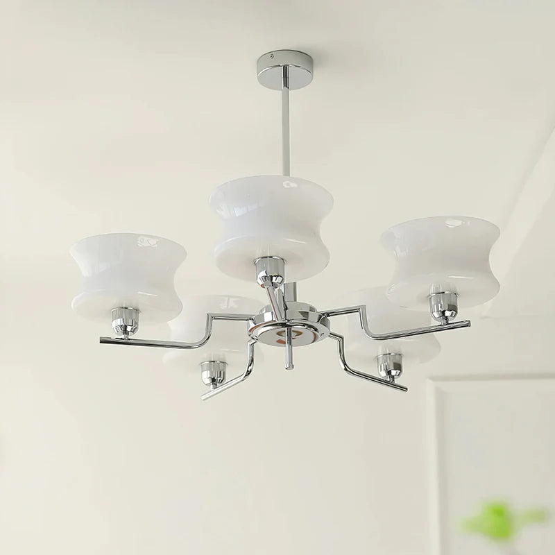 Modern Hourglass Glass Chandelier