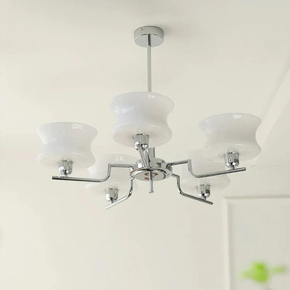 Modern Hourglass Glass Chandelier