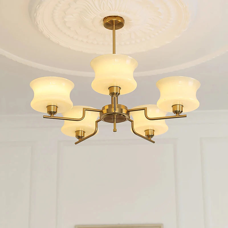 Modern Hourglass Glass Chandelier