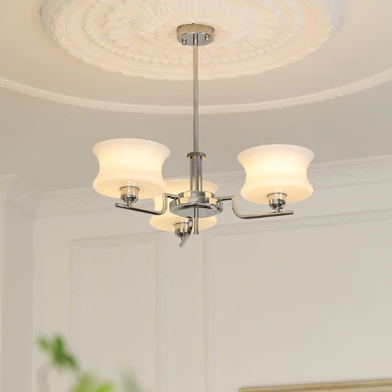 Modern Hourglass Glass Chandelier