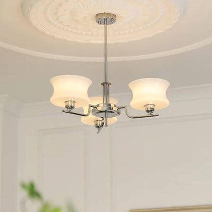 Modern Hourglass Glass Chandelier