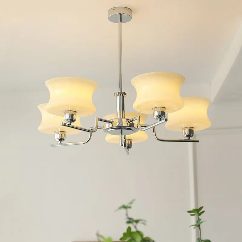 Modern Hourglass Glass Chandelier