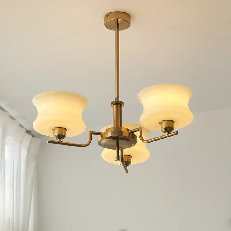 Modern Hourglass Glass Chandelier