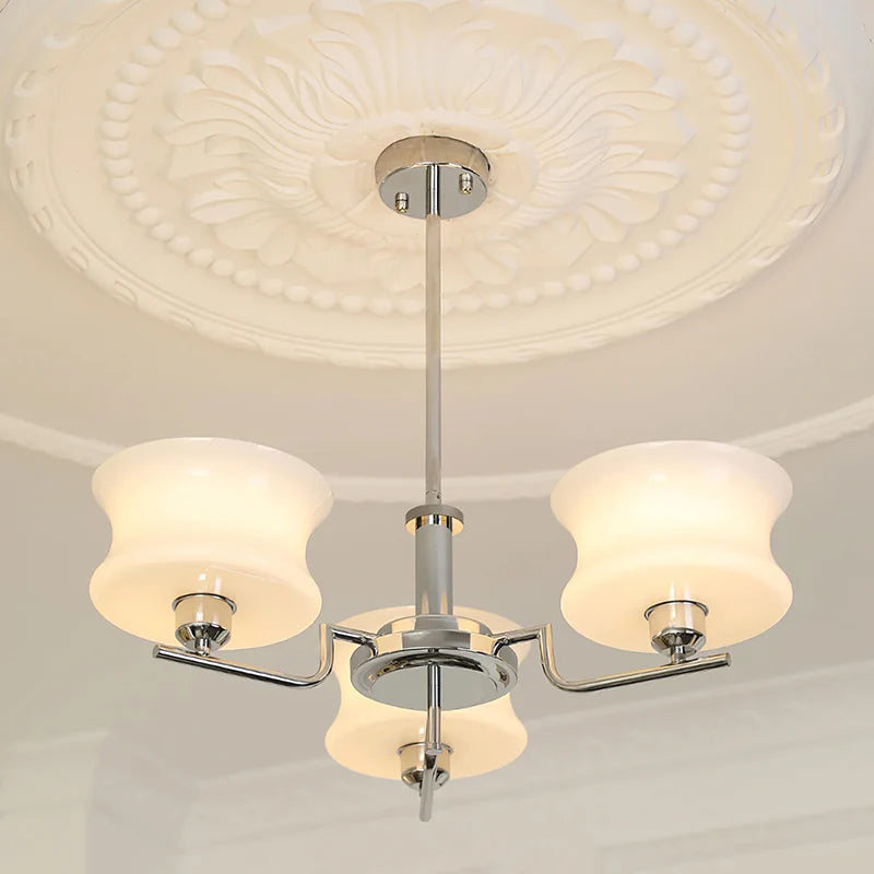 Modern Hourglass Glass Chandelier