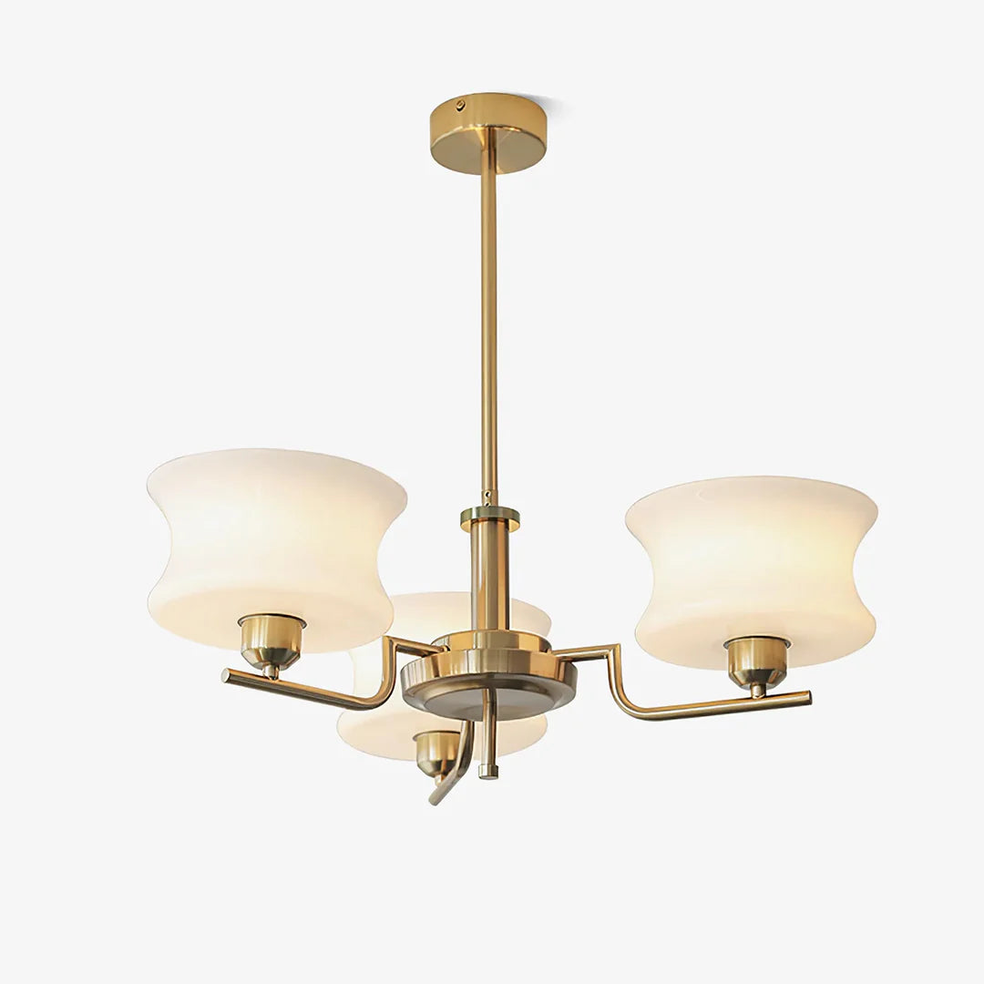 Modern Hourglass Glass Chandelier
