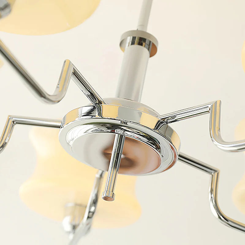 Modern Hourglass Glass Chandelier