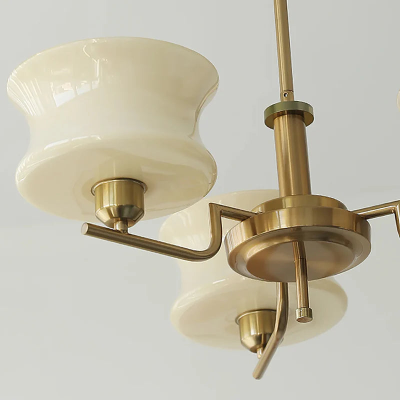 Modern Hourglass Glass Chandelier