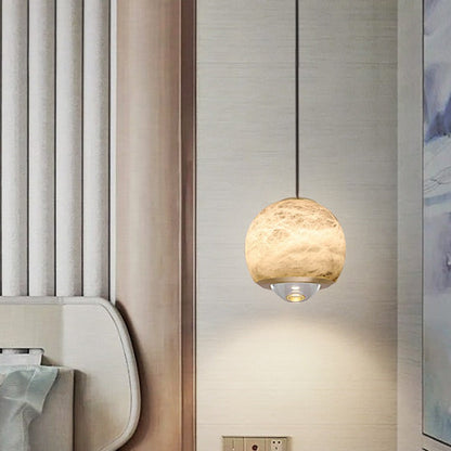 Planet Alabaster Pendant Light