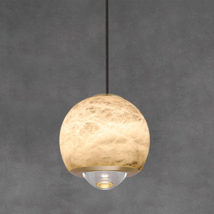 Planet Alabaster Pendant Light