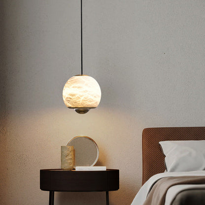 Planet Alabaster Pendant Light