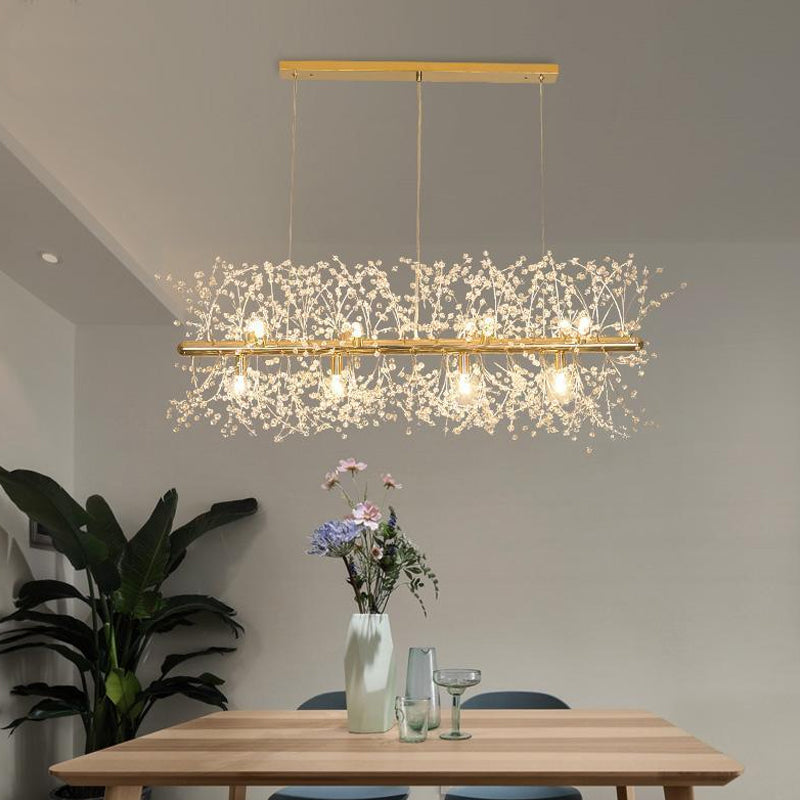 Crystal Blossom Branch Chandelier - Loonglight