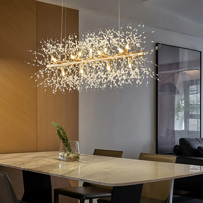 Crystal Blossom Branch Chandelier - Loonglight