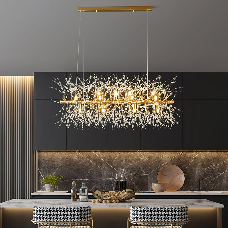 Crystal Blossom Branch Chandelier - Loonglight