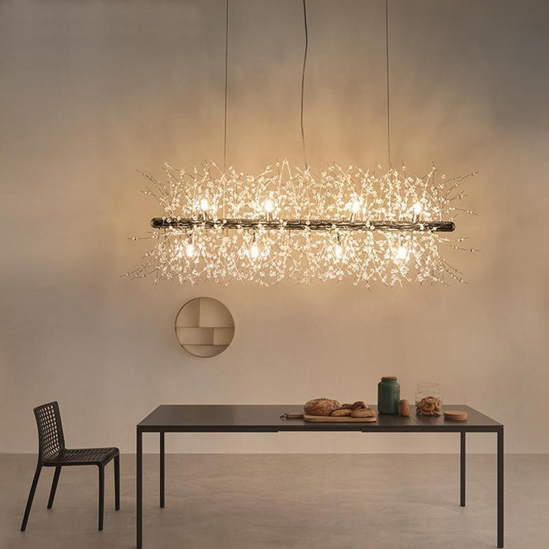 Crystal Blossom Branch Chandelier - Loonglight
