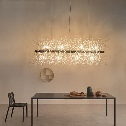 Crystal Blossom Branch Chandelier - Loonglight
