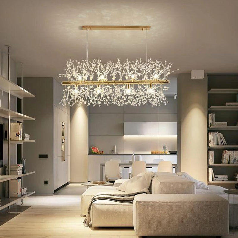 Crystal Blossom Branch Chandelier - Loonglight