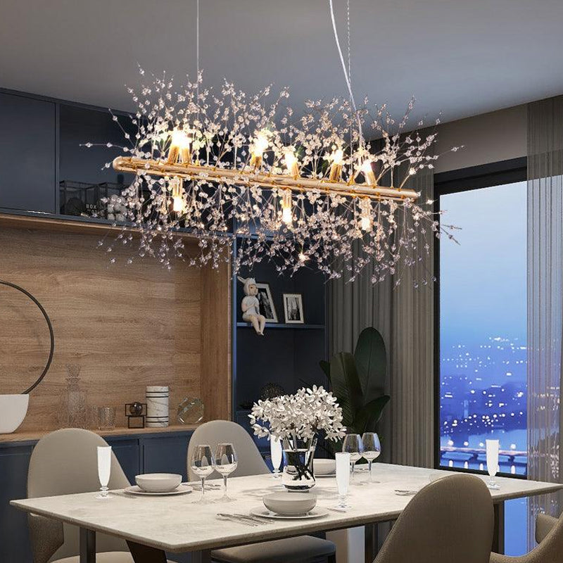 Crystal Blossom Branch Chandelier - Loonglight