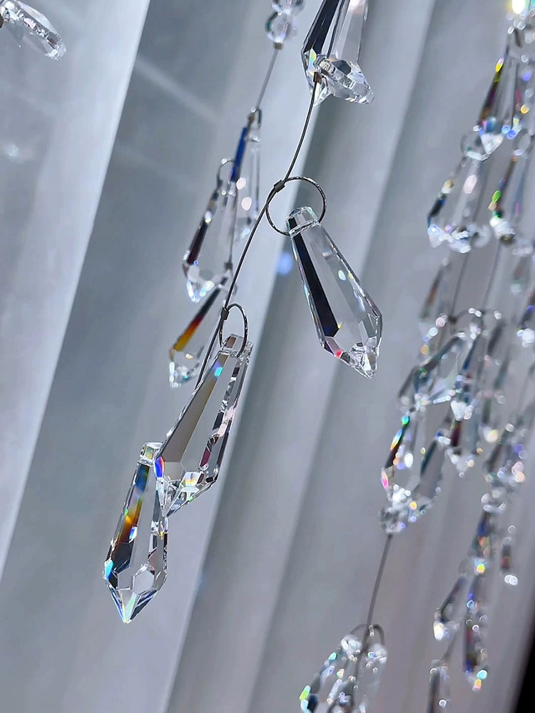 Modern Crystal Tassel Waterfall Chandelier