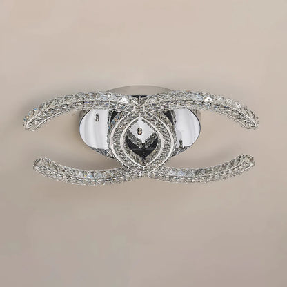 Modern Double C Crystal Ceiling Lamp - Loonglight