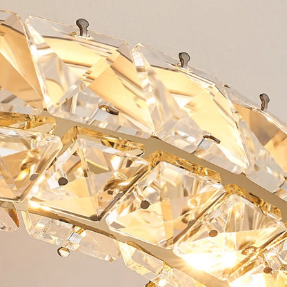 Modern Double C Crystal Ceiling Lamp - Loonglight