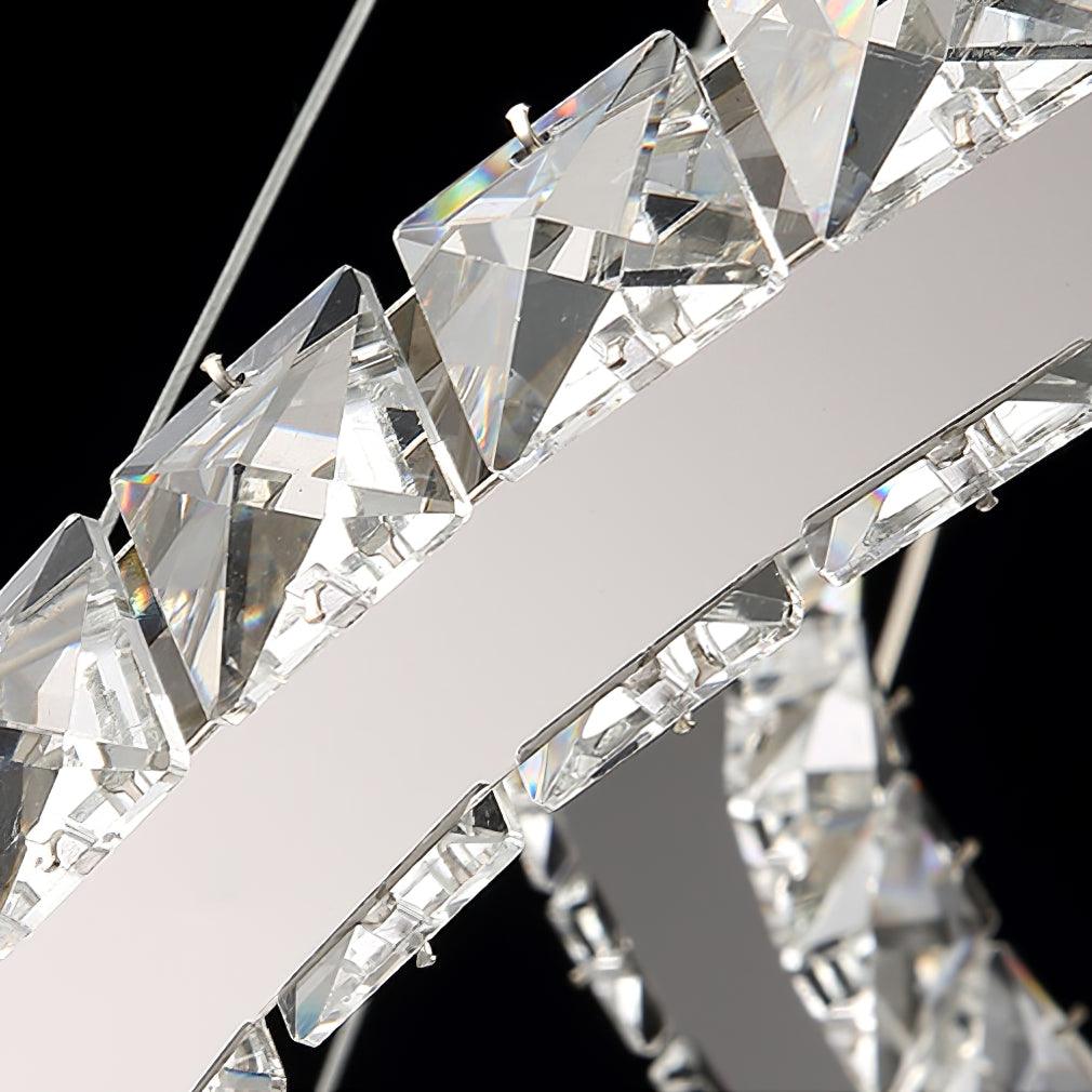 Modern Double C Crystal Chandelier - Loonglight